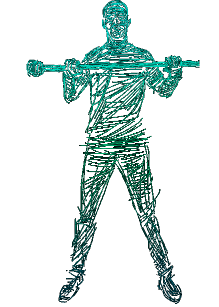 Background graphic of man 2.