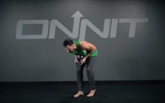 Kettlebell Staggered Stance Hip Hinge Exercise
