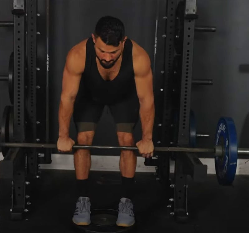 Eric Leija does the rack pull