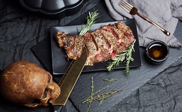 Bloody Steak with Herbed Ghee