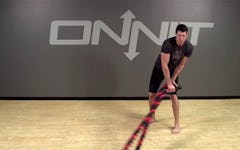 Rainbow Battle Ropes Exercise