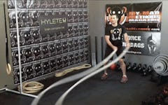 Battle Ropes Side to Side Waves