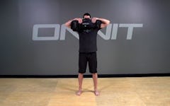 Sandbag Exercise:  2-Hand Pinch Grip Upright Row