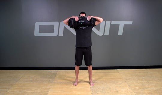 Sandbag Exercise: 2-Hand Pinch Grip Upright Row