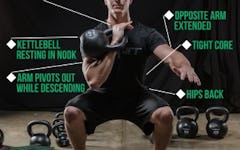 Form at a Glance: 1-Hand Kettlebell Front Squat
