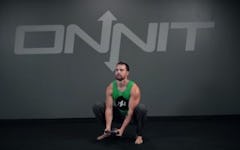 Kettlebell Goblet Squat Curl Exercise