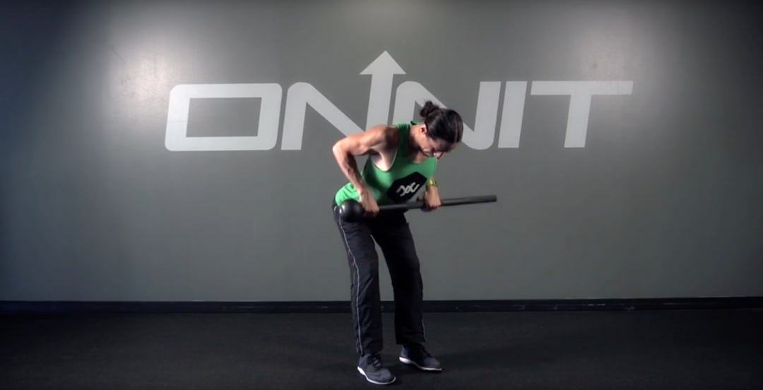 High Hinge Even Row Steel Mace Exercise