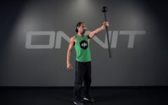 Alternating Single Press Steel Mace Exercise