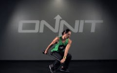 Staggered Stance Bag Slinger Steel Mace Exercise