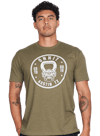 Badge T-Shirt - Chimp Military/White